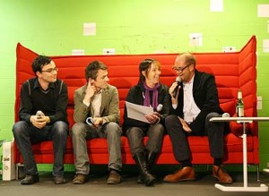 preisverleihung Nils Holger Moormann (re.) bei der Designers' Open 2008 in Leipzig