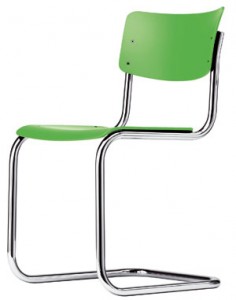 s_43_gelbgruen_300px Der Freischwinger S 43 (Design: Mart Stam) als farbenfrohe Sonderedition bei Thonet (Foto: Thonet)