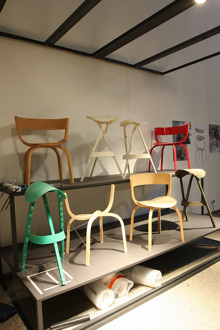 Prototypen der 404 Kollektion von Stefan Diez für Thonet, gesehen bei