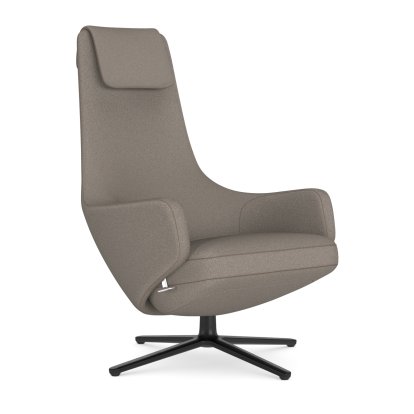 Repos Loungesessel, Sessel Repos, Stoff Cosy 2 Fossil, 45 cm, Basic dark