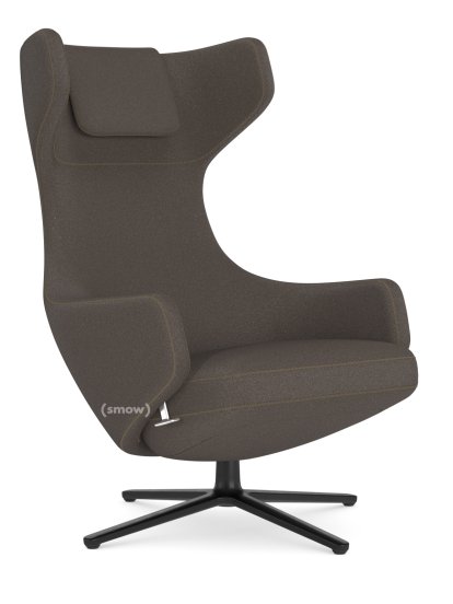Grand Repos Loungesessel, Sessel Grand Repos, Stoff Cosy 2 Muskat, 45 cm, Basic dark