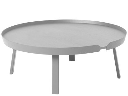 Around Couchtisch, XL (H 36 x Ø 95 cm), Esche grau