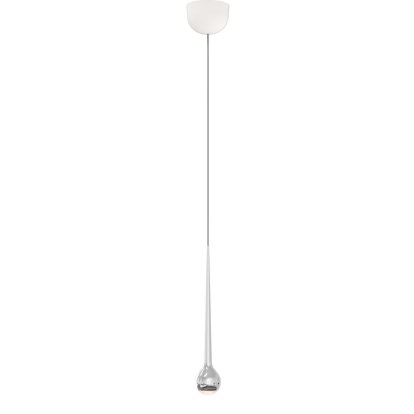 Falling Sun Pendelleuchte, Polished aluminium, 1 Schirm - höhenverstellbar