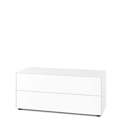 Nex Pur Box 2.0 mit Schubkästen, 48 cm, H 50 cm (2 Schubkästen) x B 120 cm, Weiß