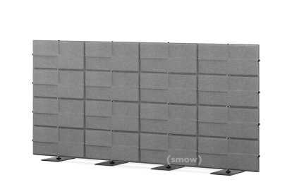 USM Privacy Panels Akustikwand, 3,00 m (4 Elemente), 1,44 m (4 Elemente), Anthrazitgrau