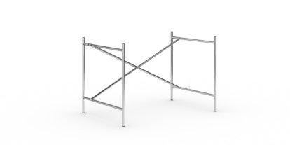 Eiermann 2 Tischgestell , Chrom, senkrecht, versetzt, 100 x 66 cm, Ohne Verlängerung (Höhe 66 cm)