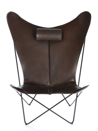 KS Chair, Mokka, Stahl, schwarz pulverbeschichtet