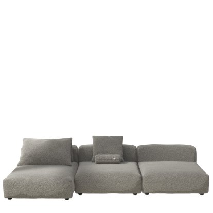 Vetsak Sofa Set 4, Pebble - Platinum, Mit Kissen