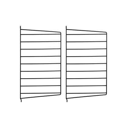 String System Wandleiter, 2er Set, 50 x 30 cm, Schwarz