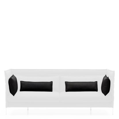 Kissensatz für Alcove Sofa, Für 2-Sitzer, Credo, Schwarz/anthrazit