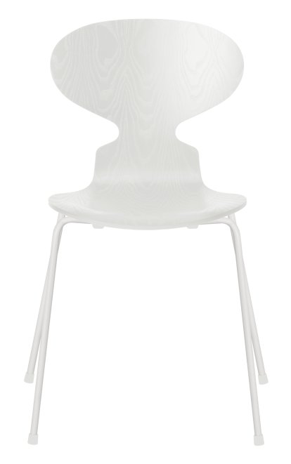 Ameise 3101 Stuhl, Gefärbte Esche, White, White
