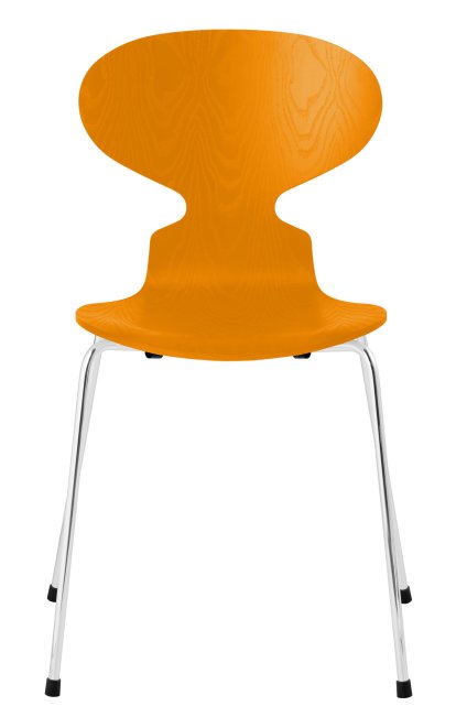 Ameise 3101 Stuhl, Gefärbte Esche, Burnt yellow, Chrome