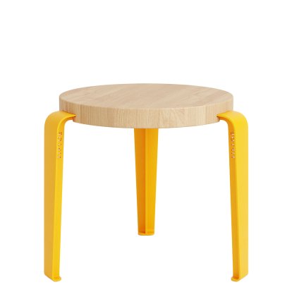 Mini Lou Kinderhocker, Eiche massiv, Sonnengelb