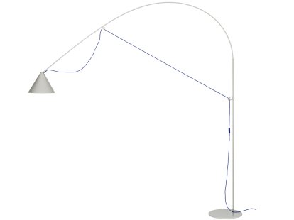 Ayno XL Stehleuchte, Seidengrau, Ultramarin, 3000 K