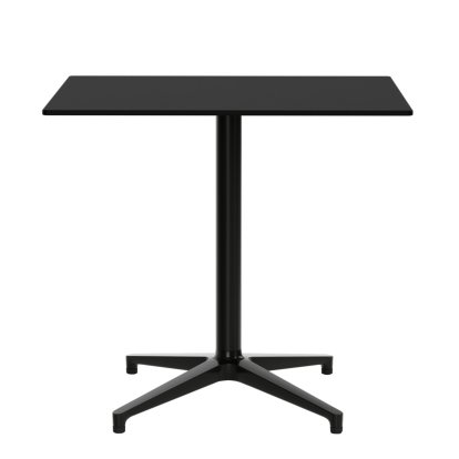 Bistro Table Outdoor, Rechteckig (640x796 mm), Vollkernmaterial schwarz