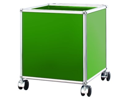 USM Haller Kinder Rollcontainer, USM grün, H 43 x B 38 x T 38 cm