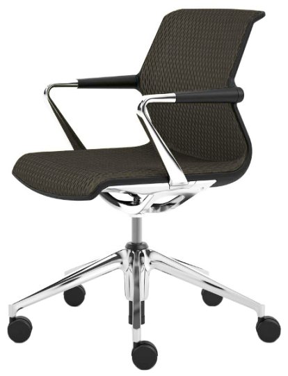 Unix Chair Fünfsternfuß, Diamond Mesh dimgrey, Basic dark