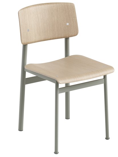 Loft Stuhl, Eiche/Dusty green