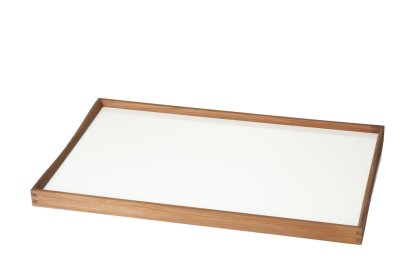 Turning Tray Tablett, L (38 x 51 cm), Schwarz/Weiß
