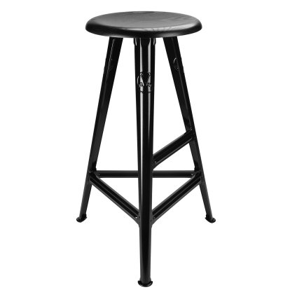 Rowac-Schemel Modell I - 75 cm, Esche schwarz, Schwarz glänzend