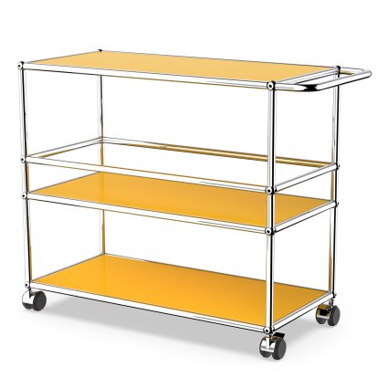 USM Haller Servierwagen Typ 3, Goldgelb RAL 1004