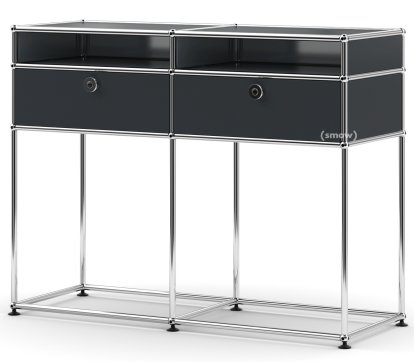 USM Haller Konsolentisch, Anthrazitgrau RAL 7016