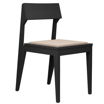 Schulz Stuhl, Esche schwarz, Sitzpolster beige (Autumn 0221)