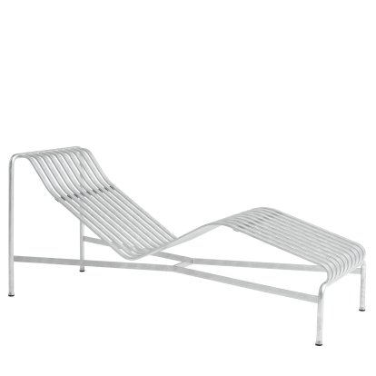 Palissade Liegestuhl, Hot galvanized, Ohne Auflage, Ohne Nackenkissen