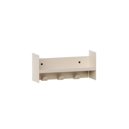 Pli Wandregal Slim, 30 cm, Creamweiß, Mit Haken