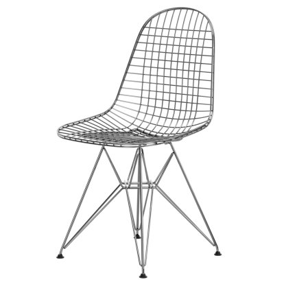 Wire Chair DKR , Glanzchrom, Ohne Polsterung, Ohne Bezug