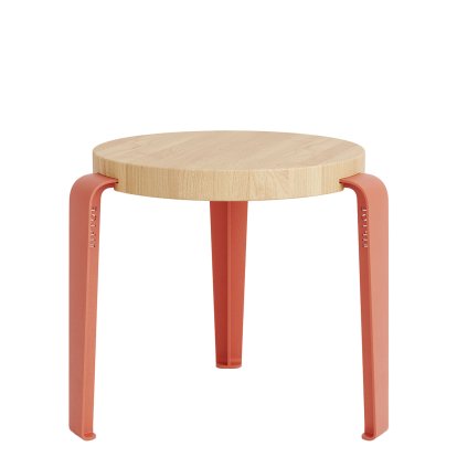 Mini Lou Kinderhocker, Eiche massiv, Flamingorosa