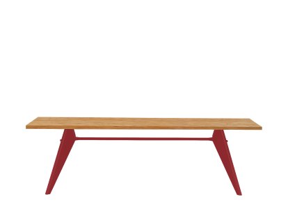 EM Tisch, 240 x 90 cm, Eiche natur massiv, geölt, Japanese red