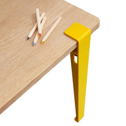 Tiptoe Kinderschreibtisch, Eiche massiv, Sonnengelb