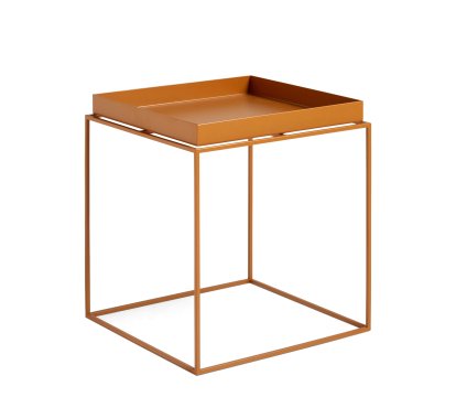 Tray Beistelltisch, H 40/44 x B 40 x T 40 cm, Toffee