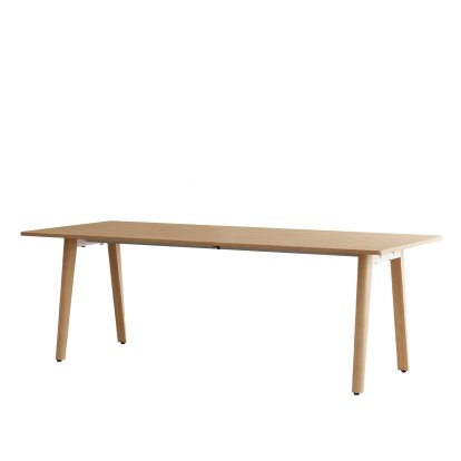 New Modern Esstisch rechteckig, Holz, 220 x 95 cm