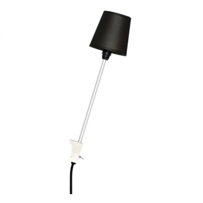 Rosi Leuchte, Aluminium silber eloxiert, Schwarz