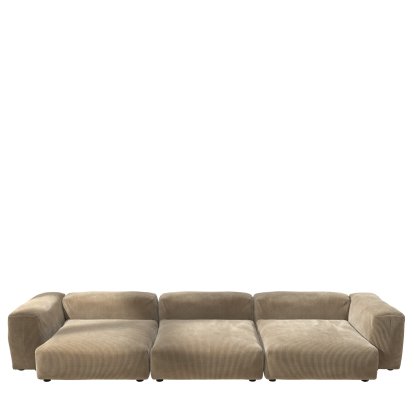 Vetsak Sofa Set 5, Cord velours - Sand, Ohne Kissen