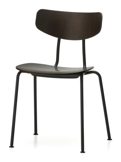 Moca Stuhl, Eiche dunkel, Pulverbeschichtet basic dark