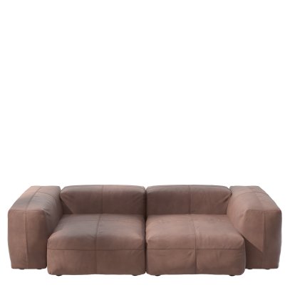 Vetsak Sofa Set 2, M, Leather - Stone, Ohne Kissen