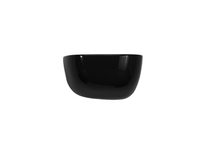 Corniches Wandregal, Klein (H 11,6 x B 21 x T 14,4 cm), Schwarz