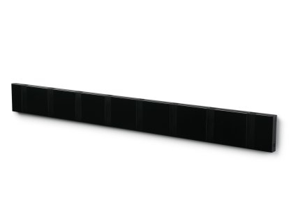 Knax, 8 Haken, schwarz, MDF schwarz lackiert