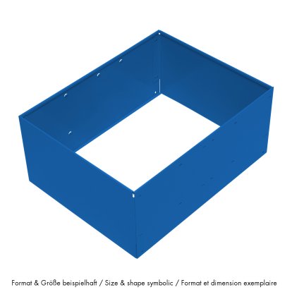 USM Einlegerahmen für USM Haller Ausziehtür, 75 x 35 x 35, Enzianblau RAL 5010
