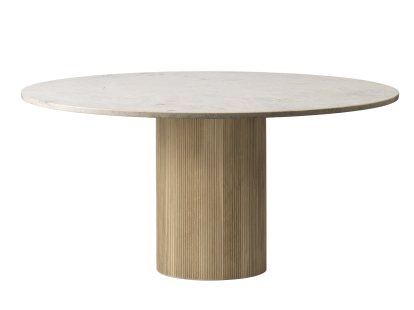 Cabin Tisch, Ø 150 cm, Eiche hell / Marmor jura