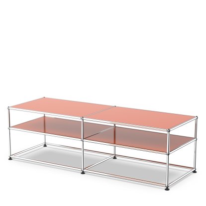 USM Haller Beistelltisch Typ 1, Metall, Reinorange RAL 2004
