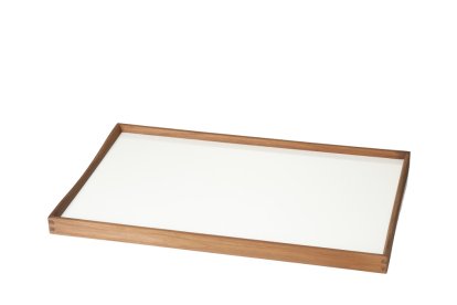 Turning Tray Tablett, M (30 x 48 cm), Schwarz/Weiß