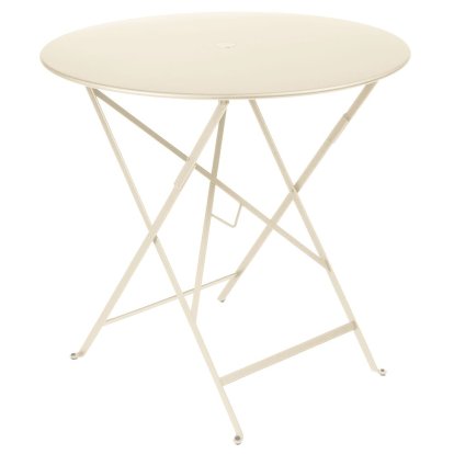 Bistro Klapptisch rund, H 74 x Ø 77 cm, Beige Latte