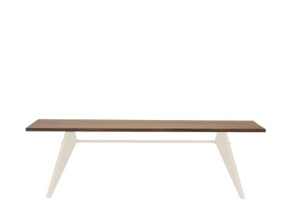 EM Tisch, 240 x 90 cm, Amerikanischer Nussbaum massiv, geölt, Ecru