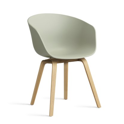 About A Chair AAC 22 Armlehnstuhl, Pastel green 2.0, Eiche lackiert