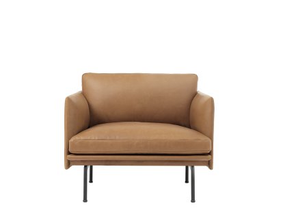 Outline Studio Sessel, Leder cognac