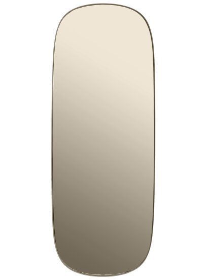 Framed Spiegel, Groß, Rahmen taupe / Glas taupe